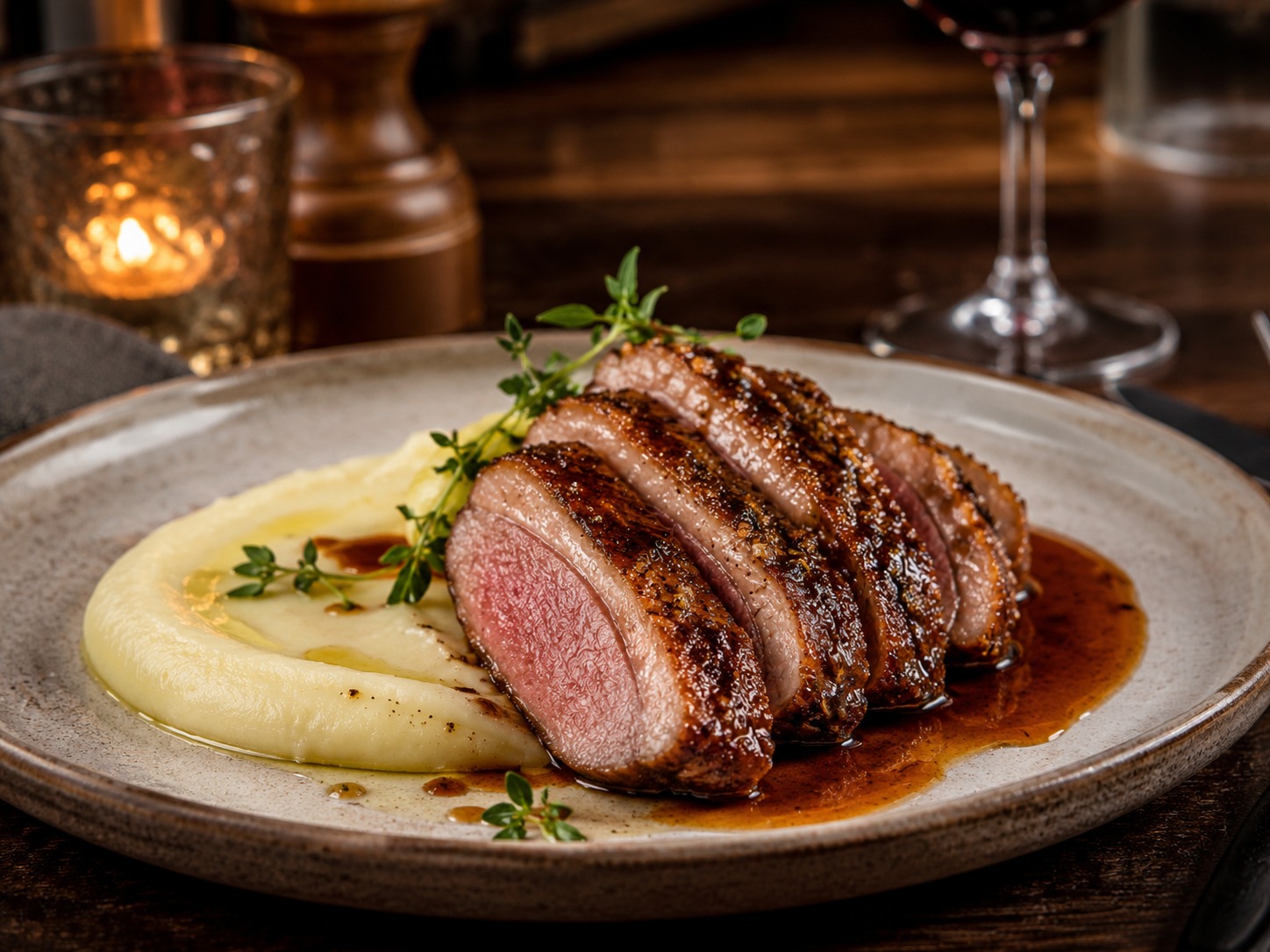 Magret de canard rôti